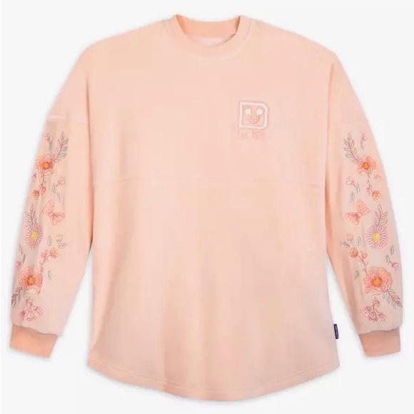 Walt Disney Tops - Walt Disney World Velour Embroidered Flower Spirit Jersey 🌼 🪴 ☀️